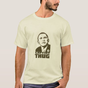 Vuxen Obama vänsterorienterad ThugT-tröja Tee