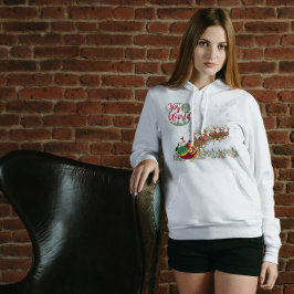 Vuxen överdragshoodie t shirt