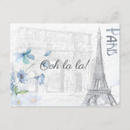 Vuxen Paris Théed any tillfälle party lägg till bi Inbjudan Vykort