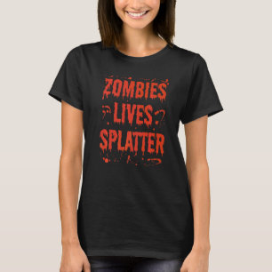 Vuxen Puns Halloween Skräck Zombie Lever Splatter T Shirt