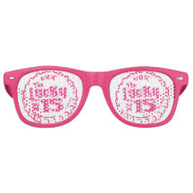 Vuxen Retro Party Shades, vit