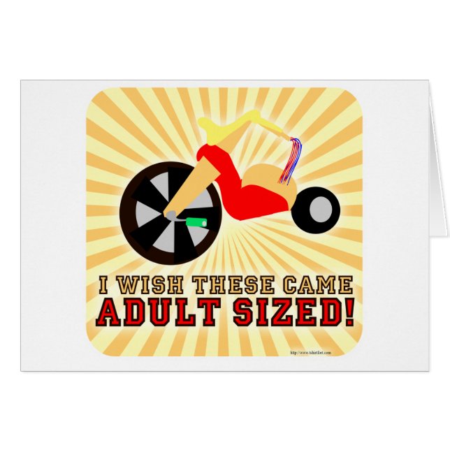 Vuxen Sized! Hälsningskort (Framsidan Horizontal)