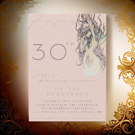 Vuxen Sjöjungfru ANY Surprise Birthday-inbjudan