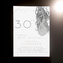 Vuxen Sjöjungfru ANY Surprise Birthday-inbjudan