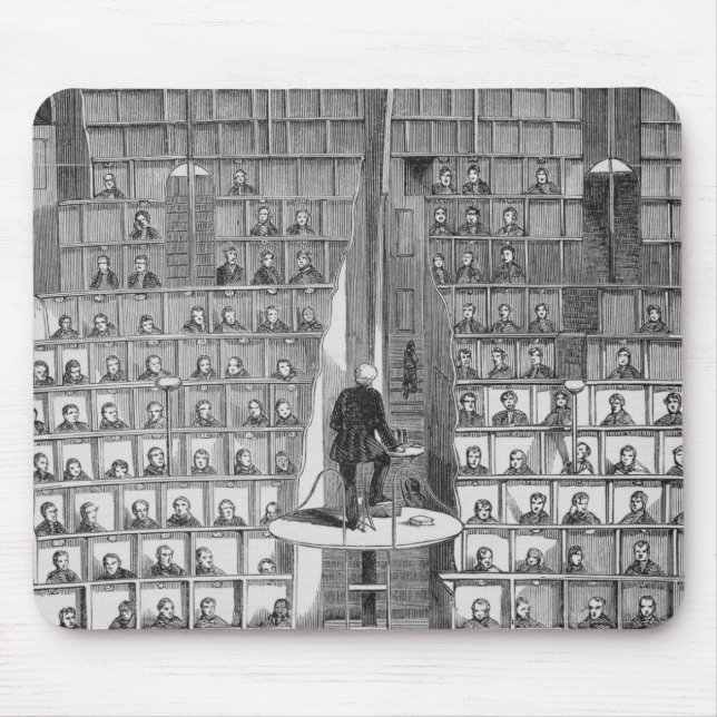 Vuxen skolar i kapell, på det separata systemet musmatta (Framsidan)