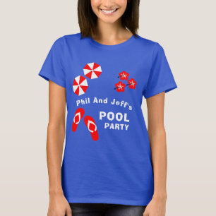 Vuxen Sommaren Bassäng Party T-Shirt