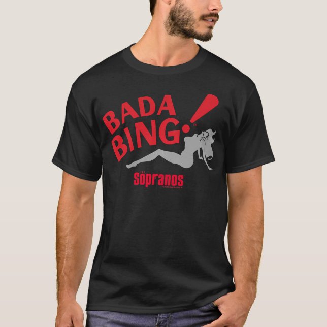 Vuxen Sopranos Bada Bing T Shirt (Framsida)