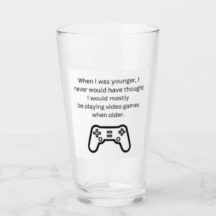 Vuxen Spelare Rolig Gamer Pint Glaskopp
