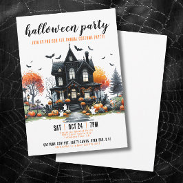 Vuxen Spökhus Halloweenfest Inbjudningar