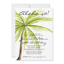 Vuxen Surprise 40:e födelsedagen Tropical Aloha Pa