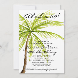 Vuxen Surprise 50:e födelsedagen Tropical Aloha Pa Inbjudningar