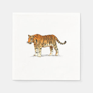 Vuxen Tiger Pappersservett
