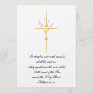 Vuxen/Tonåring baptismal inbjudan