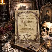 Vuxen Vintage Gothic Skalle Halloween-fest