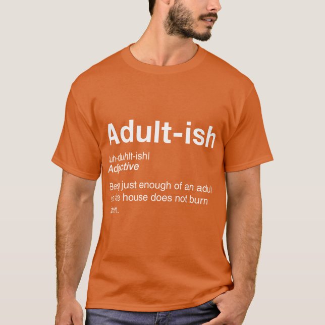 Vuxenaktig T Shirt (Framsida)