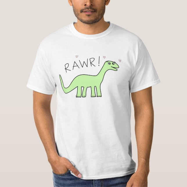 VuxenBronto Rawr skjortor Tee Shirt (Framsida)