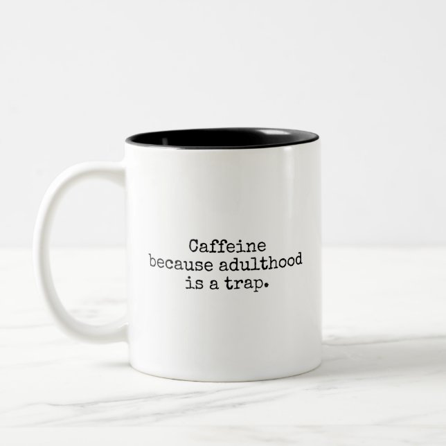 Vuxenliv är Svårt Kaffe Mugg (Vänster)