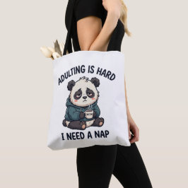 Vuxenlivet Är Svårt Jag Behöver En Lur Totebag Tygkasse