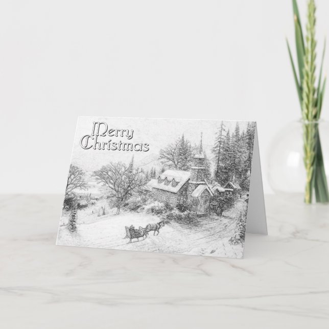 Vuxenmålning Julkort Helgkort (Framsida)