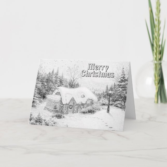 Vuxenmålning julkort helgkort (Framsida)