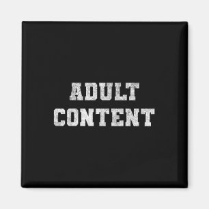 Vuxet innehåll fet vit text rolig citat magnet