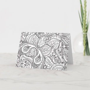 Vuxet kort för färgläggningfjärilshälsning DIY