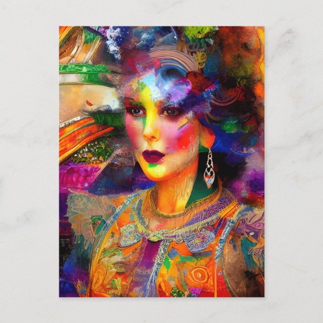 Vuxet vykort för blandat media (Framsida)