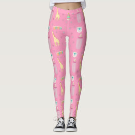 Vuxna babydamaskerrosor/ABDL/liv för baby 4 Leggings