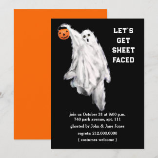Vuxna Halloween-festinvitationer Inbjudningar