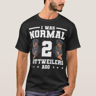 Vuxna I var normala 2 rottweilers Ago Rottweiler D T Shirt