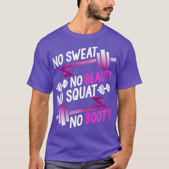 Vuxna: ingen blöjfisk, ingen tjock, ingen Booty T Shirt (Framsida)