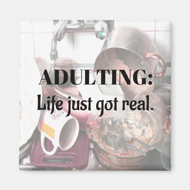 VUXNA: Life Just Har REAL-magnet Magnet (Framsidan)