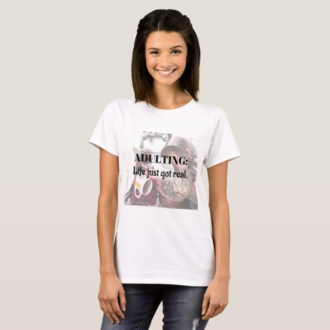 VUXNA: LIV Har REAL Women's Shirt T (Hel framsida)
