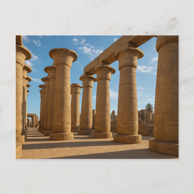 Vuxna, luxor Majestic Temple Postcard Art Vykort (Framsida)