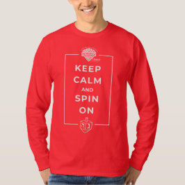 Vuxnas långärmade Hanukkah-tröja - "Keep Calm" T Shirt