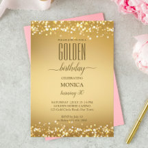 Vuxnor födelsedagsfest elegant guld