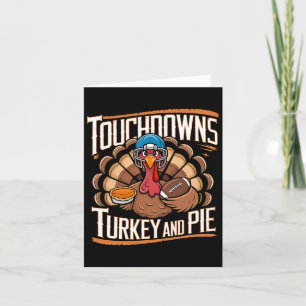 Vuxnor för barninsamling i Thanksgiving i fotboll Kort