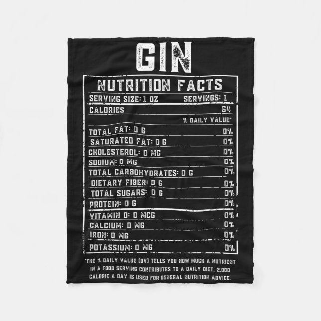 Vuxnor Funny Nutrition Facts Matching Group Merch Fleecefilt (Framsidan)