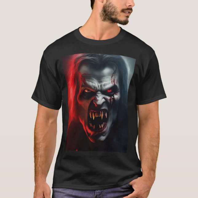 Vuxnor halloween costume vampyr man poster t shirt (Framsida)