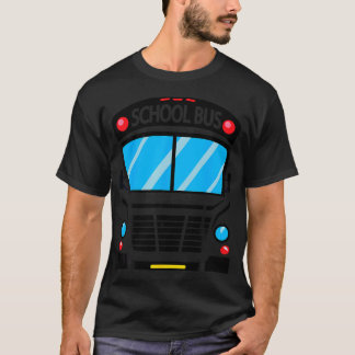Vuxnor och Kids School Buss Costume Halloween T Shirt