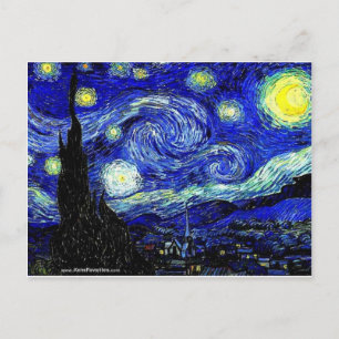 vVan Gogh Starry Night Fine Art Vykort
