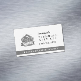 VVS-företagets logotyp för professionella rörmokar Magnetiska Visitkort