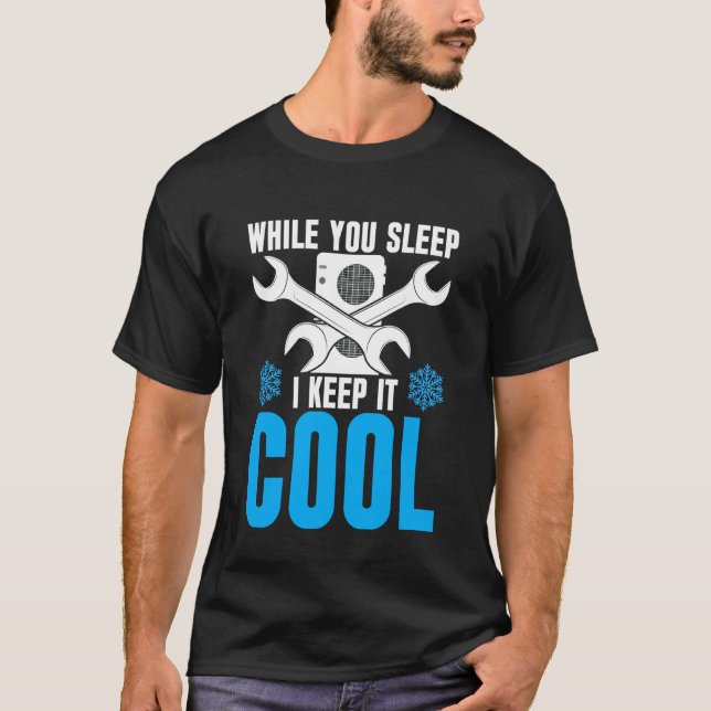 VVS Jag håller det svalt  Idealisk för VVS-student T Shirt (Framsida)