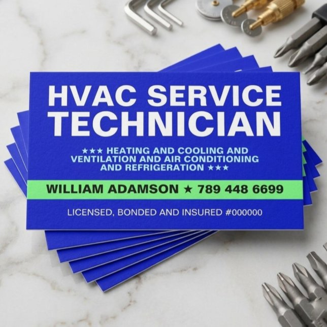 VVS Serviceingenjör jobb Visitkort (Heating, air conditioning, and refrigeration mechanics and installers (HVAC technicians) )