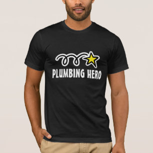 VVS-t-shirt med rolig VVS-hjälte slogan Tee Shirt