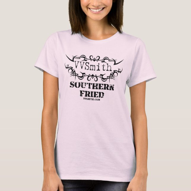 VVSmith One Sided Långärmad WomenSouthern Fried Tee Shirt (Framsida)