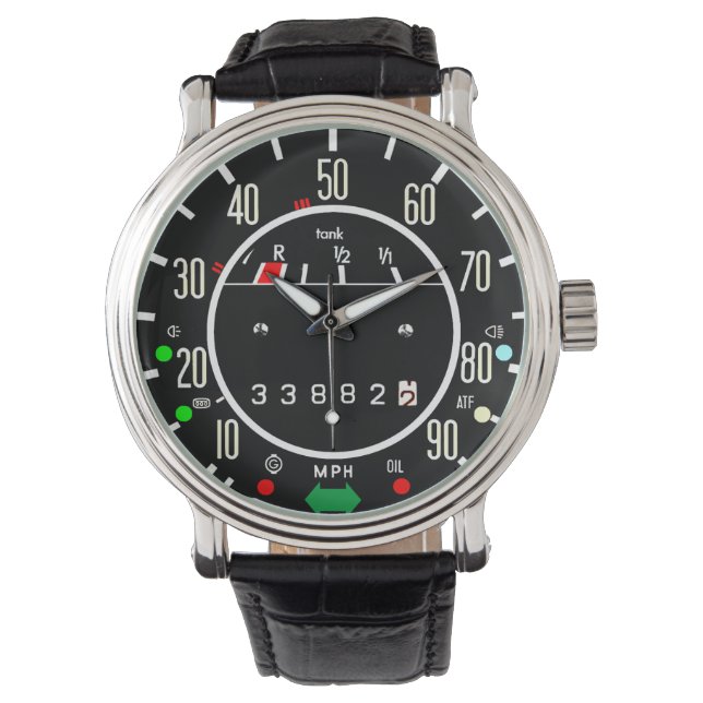 VW Beetle Classic Hastighetsmätare Armbandsur (Framsida)