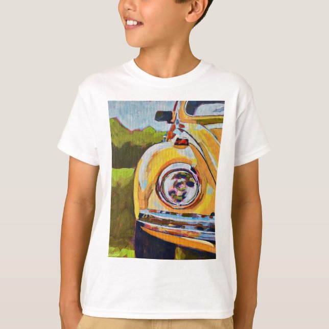 VW Bug-målning - Present till VW Bug-älskare T Shirt (Framsida)