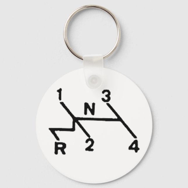 VW SHIFT PATERN NYCKELRING (Framsida)