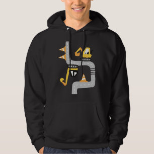 VXLS Konstruktionslastbil Grävmaskin Betongblandar Hoodie